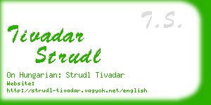 tivadar strudl business card